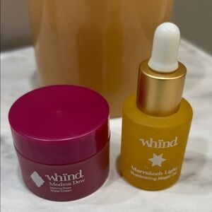 Whind Medina Dew Moisturizer and Whind Marrakech Oil